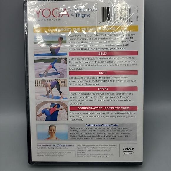 Yoga For Belly, Butt & Thighs Achieve Flatter Abs Slimmer Hips & Tighter Thighs - Picture 3 of 9